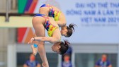 Các tuyển thủ nhảy cầu Việt Nam sẽ không còn giải đấu nào sau SEA Games 31 và chờ tới Đại hội thể thao toàn quốc 2022 tổ chức cuối năm tại Quảng Ninh. Ảnh: DŨNG PHƯƠNG