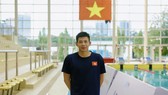 Nguyễn Quang Thuấn lần đầu thi đấu SEA Games nhưng rất tự tin và quyết tâm đạt kết quả cao nhất nội dung 400m hỗn hợp cá nhân. Ảnh: LỆ GIANG.K14