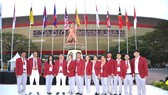 Đoàn thể thao người khuyết tật Việt Nam dự Lễ thượng cờ của Đại hội. Ảnh: PT.DƯƠNG