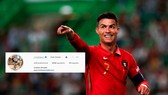 Cristiano Ronaldo chạm mốc 451 triệu follower trên Instagram