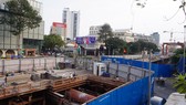 The project to construct the underground station for the Metro Line from Ben Thanh – Suoi Tien (Photo: SGGP)