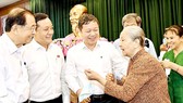 The National Assembly delegation of HCMC are having meetings with the elderly in the city. (Photo: SGGP)