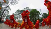108 lân đồng diễn lập kỷ lục Guinness Việt Nam. Ảnh : Nhật Anh 