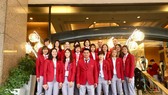 Toàn đội bóng chuyền nữ quyết có huy chương tại SEA Games 30. Ảnh: Nhật Anh