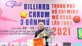 Cơ thủ Yến Nhi vô địch giải Billiard Carom 3 băng nữ đầu tiên của Việt Nam. Ảnh: DŨNG PHƯƠNG