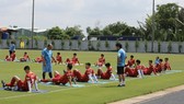 Trong thời gian chuẩn bị thi đấu giải Giao hữu Quốc tế tại TPHCM từ 21 đến 27-9, đội tuyển bóng đá nam Việt Nam sẽ sử dụng sân vận động quận 7 cho tất cả các buổi tập luyện. Ảnh: Dũng Phương