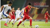 Công Phượng đi bóng trong trận U22 Việt Nam thắng Philippines 4-0 tại SEA Games 2017. Ảnh: DŨNG PHƯƠNG