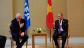 Chủ tịch nước Nguyễn Xuân Phúc đã có cuộc gặp với Chủ tịch FIFA Gianni Infatino