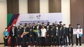 Đội tuyển futsal Thái Lan khi đến khách sạn Mường Thanh