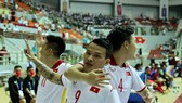 Niềm vui chiến thắng của các cầu thủ Việt Nam