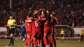 Niềm vui của Philippines khi lần đầu đăng quang ở giải vô địch Đông Nam Á. Ảnh: PFF