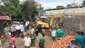 Đắk Nông: Sập bờ kè của Phòng CSGT một công nhân tử vong