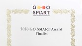Giấy chứng nhận sản phẩm Chatbot dịch vụ công của Sở TT&TT TP Đà Nẵng lọt vào vòng chung kết GO SMART Award năm 2020