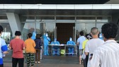 Điểm tiêm vaccine tại Cung Thể thao Tuyên Sơn chiều 6-9