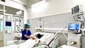Bệnh nhân Trần Thị T.N. đang tích cực thở máy
