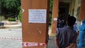 Lời nhắn đáng yêu ở điểm tiêm ngừa thuộc phường Phú Thạnh, quận Tân Phú, TPHCM