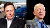 Ông chủ Tesla Elon Musk và tỷ phú Jeff Bezos