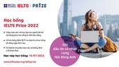 Học bổng IELTS Prize 2022 mở đơn đăng ký