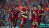 Niềm vui của các tuyển thủ U23 Việt Nam trong trận thắng đội Malaysia. ẢNH: DŨNG PHƯƠNG
