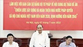 Chủ tịch nước Nguyễn Xuân Phúc phát biểu tại buổi làm việc. Ảnh; HNM