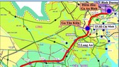 Sơ đồ hướng tuyến dự án đường sắt TPHCM - Cần Thơ