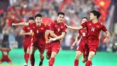 Niềm vui chiến thắng của các tuyển thủ bóng đá Việt Nam trong năm 2022 Ảnh: HOÀNG YẾN