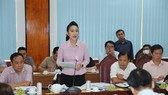 Phó Giám đốc Sở VHTT TPHCM Nguyễn Thị Thanh Thúy phát biểu tại buổi giám sát