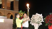 Sở VHTT TPHCM đã tổ chức nghi thức nhận lửa và truyền lửa Đại hội TDTT TPHCM lần thứ 9. Ảnh: NGUYỄN ANH