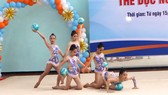 Bài nhóm 5 người của đơn vị TPHCM gây ấn tượng tại giải đấu. Ảnh: NGUYỄN ANH