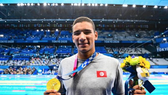 Ahmed Hafnaoiu đoạt tấm HCV nội dung 400m tự do tại Olympic Tokyo 2020. Ảnh: AFP