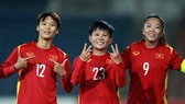 Đội tuyển nữ Việt Nam xuất sắc giành vé tham dự vòng chung kết Asian Cup 2022. Ảnh: NHẬT ĐOÀN