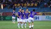 Niềm vui chiến thắng của Hà Nội FC. ẢNH: MINH HOÀNG