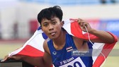 Thần đồng điền kinh Thái Lan Puripol Boonson thiếp lập kỷ lục U18 thế giới khi mới 16 tuổi. ẢNH: GETTY