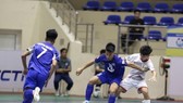 Các cầu thủ Trẻ Thái Sơn Bắc thắng đậm ở trận ra quân Giải futsal TP Hà Nội 2022. ẢNH: TRỊNH THÀNH