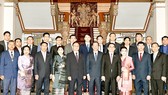 Chủ tịch  UBND TPHCM Phan Văn Mãi tiếp đoàn  đại biểu  cấp cao các  địa phương Lào. Ảnh: VIỆT DŨNG