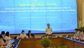 Hội nghị trực tuyến do Phó Chủ tịch UBND TP Ngô Minh Châu chủ trì