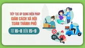 TPHCM tiếp tục giãn cách xã hội toàn Thành phố từ ngày 16-8 đến ngày 15-9