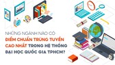 Những ngành nào có điểm chuẩn trúng tuyển cao nhất trong hệ thống Đại học Quốc gia TPHCM?