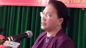 Chủ tịch Nguyễn Thị Kim Ngân trả lời ý kiến cử tri Cần Thơ vào sáng 27-9