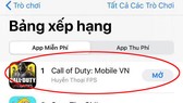 Call of Duty: Mobile VN đứng Top 1 Download