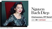 Chủ tịch FPT Retail Nguyễn Bạch Điệp được tôn vinh là một trong 25 nữ doanh nhân quyền lực nhất châu Á do Forbes Asia công bố.