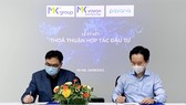 Chủ tịch của MK Group Nguyễn Trọng Khang và CEO của Pavana Nguyễn Trung Kiên ký kết thỏa Thỏa thuận hợp tác đầu tư
