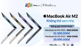 MacBook Air M2 với 4 màu sắc Xám, Bạc, Vàng, Xanh đen cùng nhiều ưu đãi