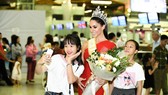 Hoa hậu Quốc tế Barbara Vitorelli rạng rỡ đến Hà Nội