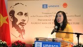 Trợ lý Bộ trưởng Ngoại giao Lê Thị Thu Hằng phát biểu tại sự kiện