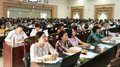 Nhân viên kế toán các trường học tại quận Bình Tân tham gia buổi tập huấn