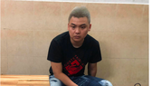 Thanh Nhân tại trụ sở Công an.