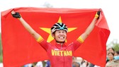 Đinh Thị Như Quỳnh vui mừng với chiến thắng. Ảnh: DŨNG PHƯƠNG