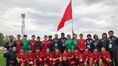 Đội tuyển nữ Việt Nam giành vé vào vòng loại thứ 3 Olympic 2020. Ảnh: Đoàn Nhật