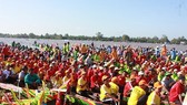 Ngo boat race in the festival